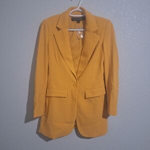 Boston Proper Mustard Blazer